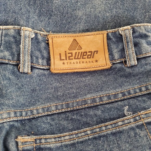 LIZ WEAR Blue Jeans Size 10 "Fight Fat" - Picture 8 of 9